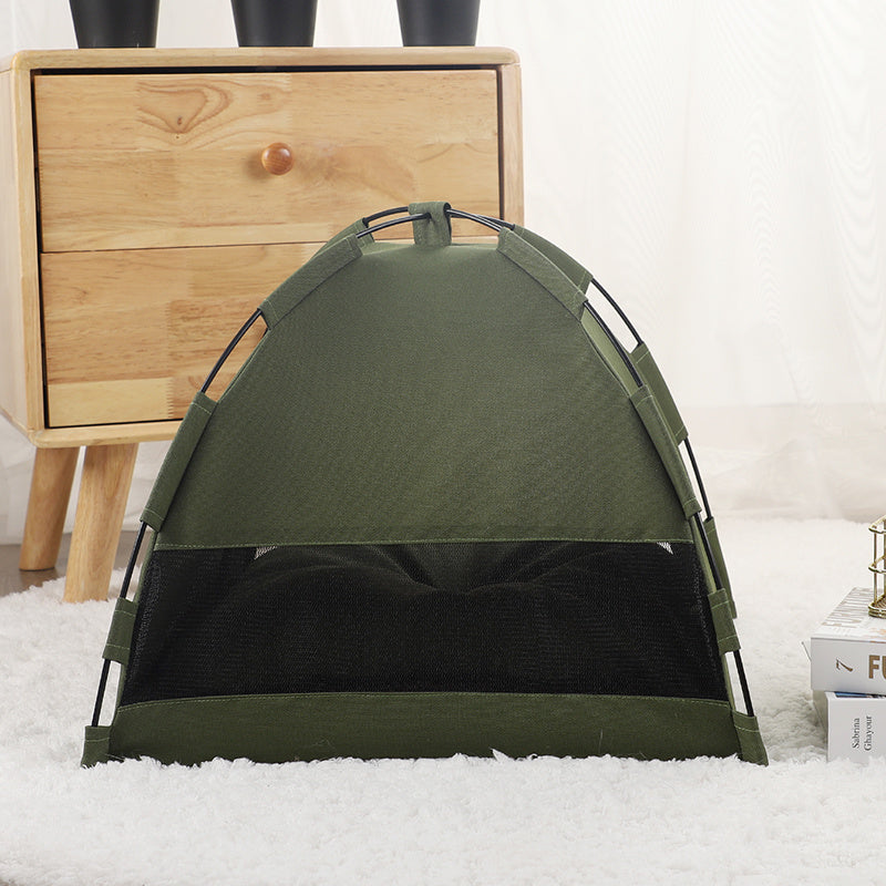 Camping Dog Bed With Cushion