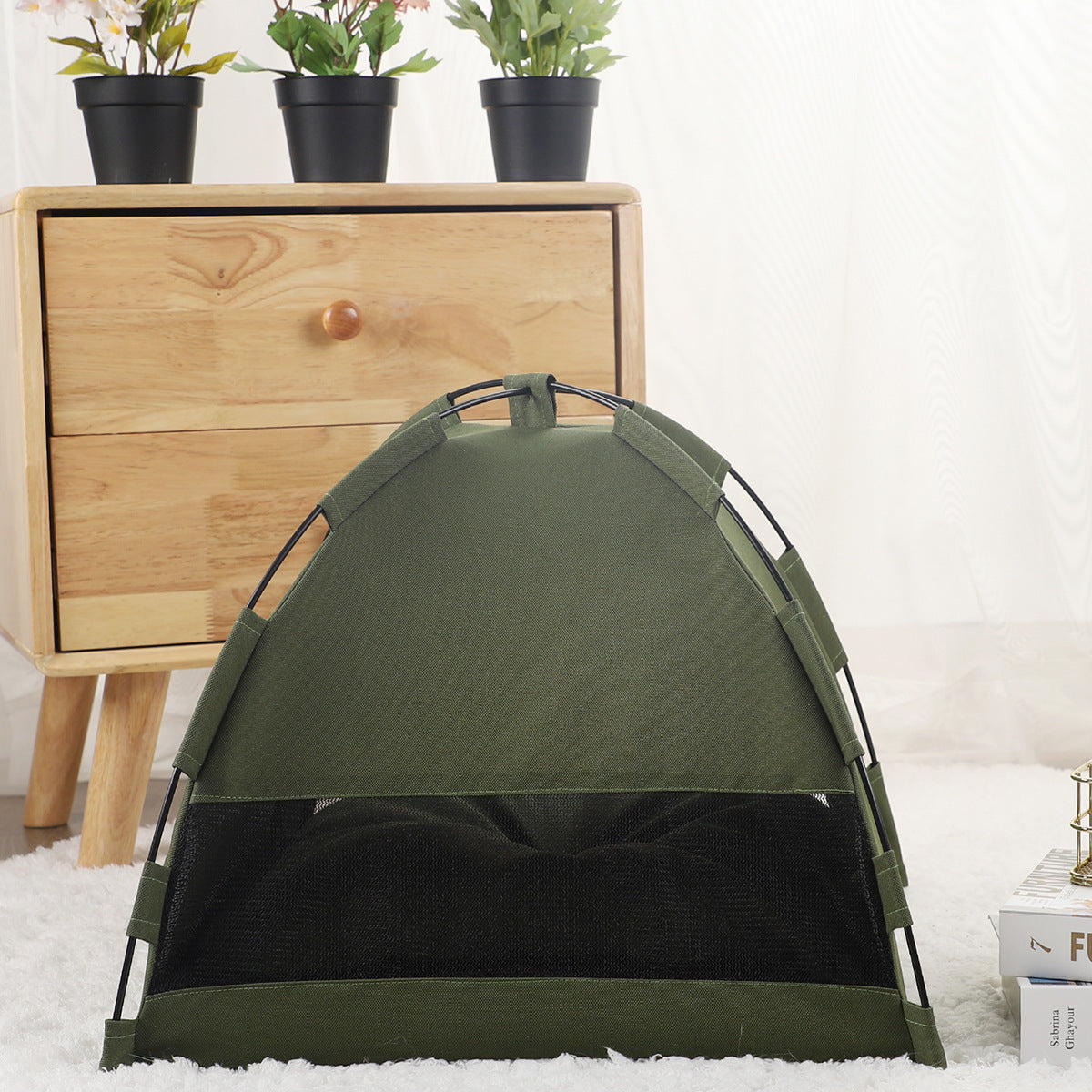 Camping Dog Bed With Cushion